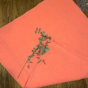 Quilt in Melon Color. 86” x 98”